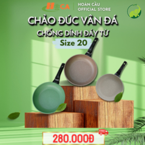 Chiếc Chảo Đúc Chống Dính Vân Đá HOCA Siêu Bền - Size 20